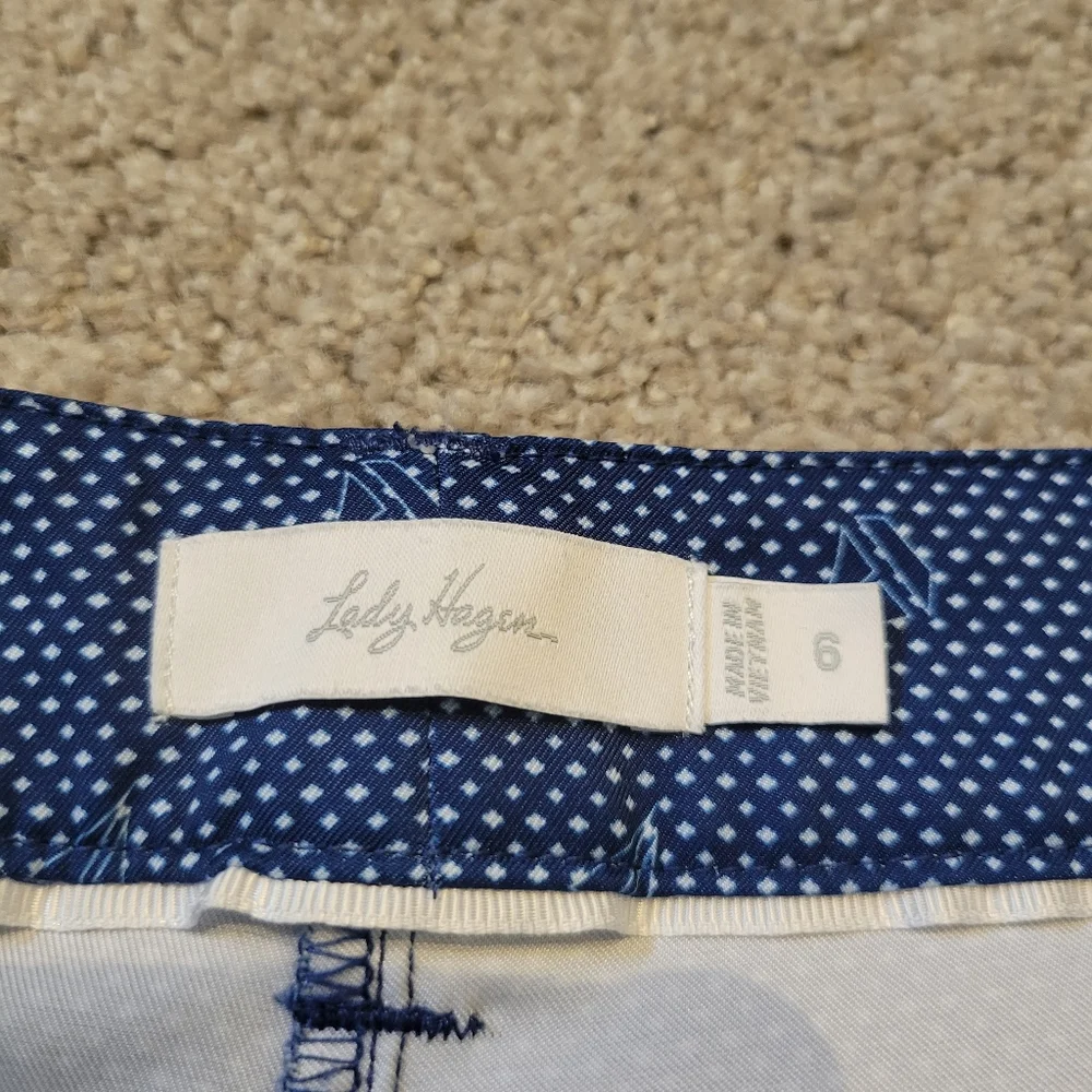 Lady Hagen Nautical Sailboat Golf Shorts